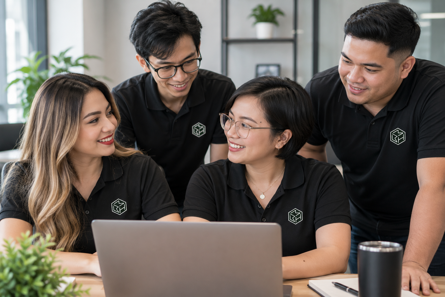 Collaborative Teamwork Around a Laptop
